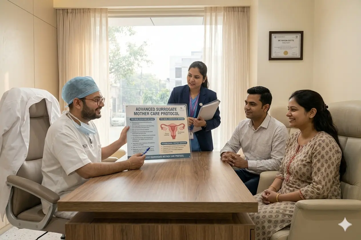 Clinical consultation regarding surrogacy after IVF failure at Delhi Surrogacy Centre by Dr Mannan Gupta