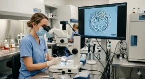Advanced IVF embryo selection process at Delhi Surrogacy Centre by Dr Mannan Gupta in Lajpat Nagar New Delhi